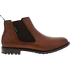 Image de Bugatti - Boots En Cuir Brun à Talon Décroché Bas Pourvues De Soufflets élastiqués - Brun 41