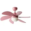 Image de Ventilateur de plafond avec lampe LOGAR Avec télécommande Rose