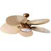 Image de Ventilateur De Plafond Avec Lampe Bormejo Avec Télécommande Led Doré