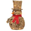 Image de Décoration De Noël Led Olafsvik 52 Cm Bonhomme De Neige Naturel