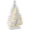 Image de Décoration led feman renne arbre 36 cm blanc