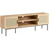 Image de Meuble Tv Pasco Rotin Marron Clair