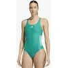 Image de Maillot de bain adidas 3-Stripes c-back vert bleu femme - 38