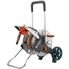Image de Gardena 18547-20 Enrouleur De Tuyau D'arrosoir De Jardin Bobine Multi-positions Manuel Noir, Acier Inoxydable
