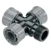 Image de Raccord Croix - GARDENA - 2750-20 - 3 sorties femelles 26/34 - 1 sortie mâle - Plastique