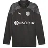 Image de Veste de survêtement Training 1/4 zip avec sponsor Borussia Dortmund 2023/24 - noir/puma silver - M