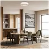 Image de Plafonnier bergamo 3x60w e27 blanc noir