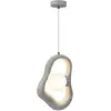 Image de Maytoni opus plafonnier suspendu moderne gris 1xg9 abat-jour blanc