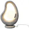 Image de Maytoni opus lampe de table globe moderne grise 1xg9 abat-jour blanc