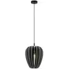 Image de Maytoni cambio slim plafonnier suspendu moderne noir 1xe27 abat-jour gris