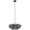 Image de Maytoni cambio plafonnier suspendu moderne noir 1xe27 abat-jour gris