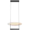 Image de Maytoni ambience ii plafonnier suspendu moderne de 42 cm à intensité variable, noir, 3 000 k, 1 000 lm, abat-jour blanc