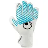 Image de Gants de gardien Uhlsport FM Cybertec Supersoft - blanc/cyber bleu/noir