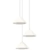 Image de OSRAM Suspension Decor Lotus Leaf blanche en métal et papier mâché E14 longueur 1562 mm abat-jour en matériau recyclé durable