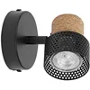 Image de OSRAM DECOR SPOT CORK 1 x 3 4W 230lm noir spot têtes réglables utilisation polyvalente spot d'intérieur ampoules LED