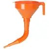 Image de Entonnoir plastique Pressol orange avec bec flexible à 160mm