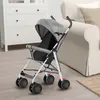Image de Poussette pliable Bebe-MENGDA-Poussette canne ultra compacte-Avec Cotons et Moustiquaire-Pour les bébés de 0 à 36 mois-Gris