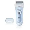 Image de Braun silk-épil lady shaver 5-160 rasoir électrique - femme - 3 en 1 - sans fil - technologie wet & dry - bleu
