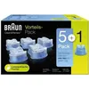 Image de Pack 5+1 de cartouches nettoyantes Braun Clean & Renew CCR