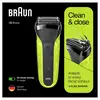 Image de Braun series 3 81702940 rasoir pour homme rasoir à grille tondeuse noir, vert