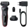 Image de Braun series 5 51-r1200s rasoir pour homme rasoir à grille tondeuse noir, rouge
