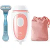Image de Braun Silk·expert Mini PL1014 Épilateur À Lumière Pulsée Épilation Semi-Définitive Blanc/Rose Avec Pochette De Voyage