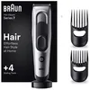 Image de Braun HC7390 Tondeuse à cheveux homme - 17 réglages batterie NiMH 50 min sans fil 3 sabots