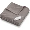 Image de HD 75 - Couverture chauffante Taupe - Ultra douce respirante et temprature réglable avec arret automatique- 180 x 130cm