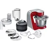 Image de Robot de cuisine - BOSCH Kitchen machine MUM5 - Rouge foncé/silver - 1000W-7 vitesses+pulse - Bol mélangeur inox 39L