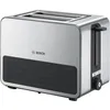 Image de Bosch Tat7s25 Grille-pain 2 Part(s) 1050 W Noir, Gris