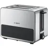 Image de Grille-pain BOSCH TAT7S25 - Inox - Double fentes - Fonction décongélation et réchauffage