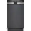 Image de Lave Vaisselle Pose Libre Siemens Sr53hs52mf, Lave Vaisselle Encastrable Avec Bandeau, 45 Cm, Acier Brosse