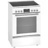 Image de Bosch - cuisinière vitrocéramique 63l 4 feux blanc hks79r220 - série 6 HKS79R220