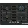 Image de Bosch serie 4 pnp6b6k40 plaque noir intégré 59 cm gaz 4 zone(s)
