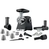 Image de Bosch - hachoir à viande 2100w noirargent mfws660b - multipower série 6 MFWS660B