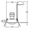 Image de Spot encastrable - Brumberg 36143070 - Culot GU10 - 50W - Blanc orientable 20°