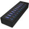 Image de Icy Box IB-AC6110 Concentrateur USB 3.0 - 10 ports