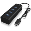 Image de Icy Box Ib-hub1409-c3 Usb 3.2 Gen 1 (3.1 Gen 1) Type-c 5000 Mbit/s Noir