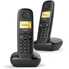 Image de Téléphone DECT - GIGASET - A270 Duo - Combiné sans fil - Haut-parleur - 80 entrées