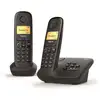 Image de Gigaset - téléphone sans fil duo dect noir avec répondeur al170a duo noir - AL170A DUO NOIR