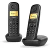 Image de Téléphone sans fil GIGASET A270 Duo Noir - ID dappelant Répertoire 80 noms Mains libres Ecran LCD monochrome