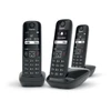 Image de Gigaset AS690 Trio - Telephone sans fil avec ID d'appelant - ECO DECT\GAP - noir + 2 combines supplementaires