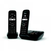 Image de Gigaset AS690A Duo - Telephone sans fil - systeme de repondeur avec ID d'appelant - ECO DECT\GAP - noir + combine supplementaire