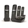 Image de Gigaset - téléphone sans fil quattro dect noir avec répondeur as690aquattro - AS690AQUATTRO