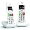 Image de Téléphone Fixe sans Fil - GIGASET - E290 Duo Blanc - Grand écran - Larges touches - Audio Boost