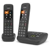 Image de Téléphone sans fil système de répondeur - GIGASET - C575A Duo - Mains libres - Ecran LCD - Noir