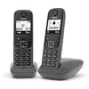 Image de Téléphone sans fil - GIGASET - AS490 DUO - Noir - Mains libres - Grand écran illuminé