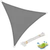 Image de WOLTU Voile d’ombrage triangulaire en HDPE protection contre le soleil avec protection UV pour jardin ou camping3.6x3.6x3.6m Gris