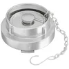 Image de Wiltec Chapeau daccouplement Storz C/52 mm   51 x 98 x 98 mm   en Aluminium   avec Manchon 120° et Chaîne de sécurité   Raccord pou