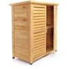 Image de Wiltec Abri De Jardin   870 X 465 X 916 Mm   En Bois D’épicéa   Avec 2 Portes   Cabane Remise Pour Rangement Outils